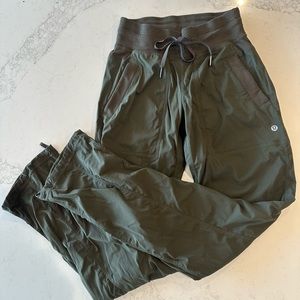 Lululemon dance studio joggers size 2 regular dark olive color